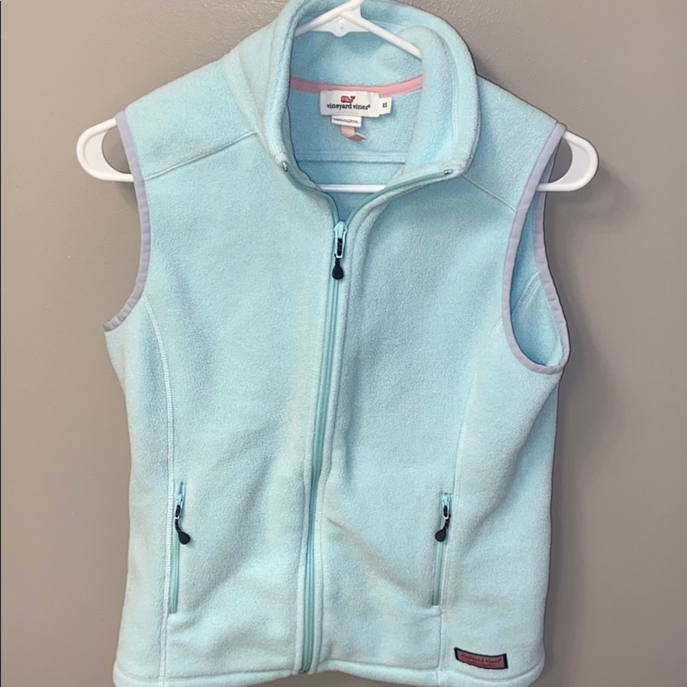 Vineyard Vines Baby Blue Fleece Vest